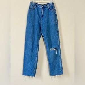 Misguided re_styld jeans size 10 high rise mom jeans
